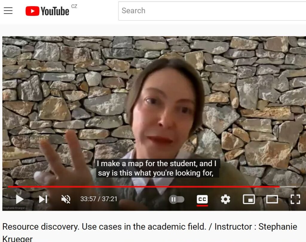 Stephanie Krueger lecturing for HERMES on YouTube